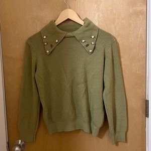 Miss Patina- Collared Sweater